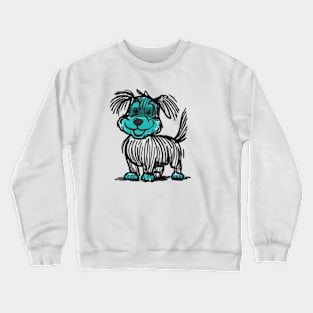 Happy Dogyy Full of blue energy Crewneck Sweatshirt